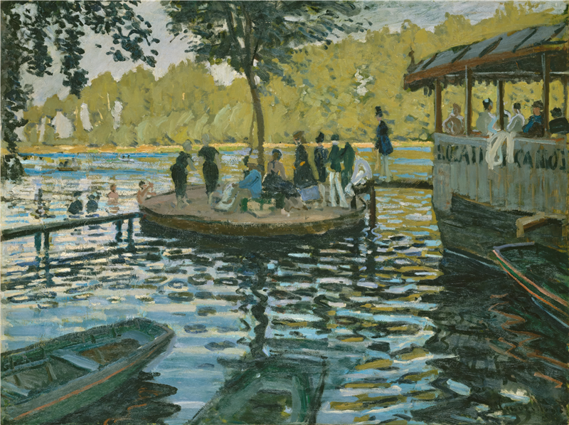 <a href='artist?a=Claude Monet'>Claude Monet</a> La Grenouillere <a href='genre?g=Impressionism'>Impressionism</a>